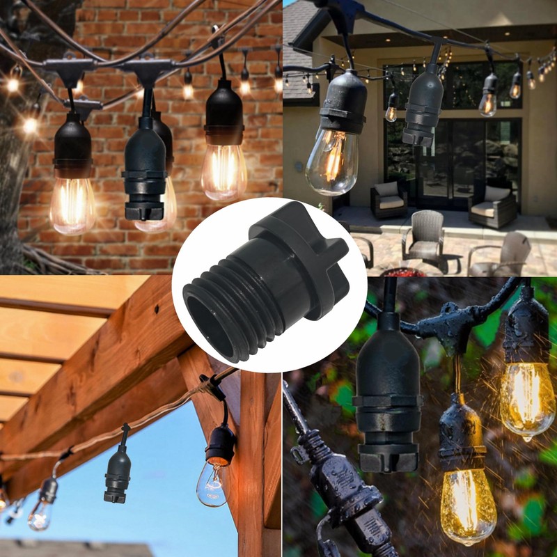 8Pcs Light Socket Safety Cap Plugs,E26 Light Socket Cover Plug,Light