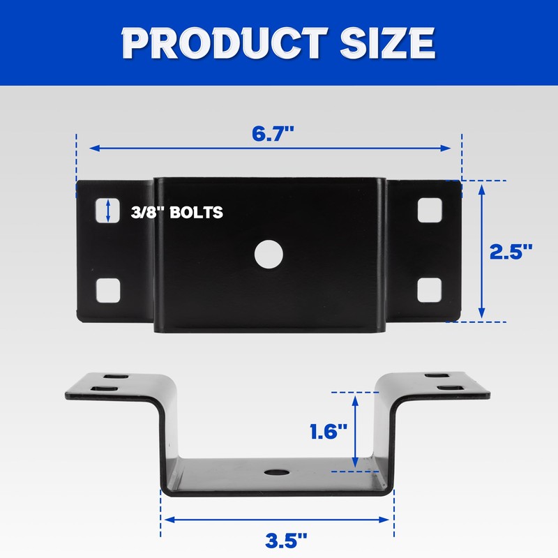 Lonffery Trailer Stake Pocket - 8PCS Trailer Side 2x4 Brackets