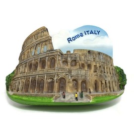 WitnyStore Tiny Roman Colosseum Ancient Amphitheatre in Rome Italy Southern Europe Tourist Attractions Resin Refrigerator Magnet Traveler Souvenir Gift Memento 3D Fridge Magnets