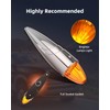 LBRST 1 x 17 LED Chrome Truck Roof Lights Amber