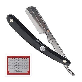 Parker Safety Razor, SRB Straight Edge Disposable Blade Professional Barber Straight Edge Razor with Stainless Steel Blade Arm, 5 Parker Premium Professional Blades Included