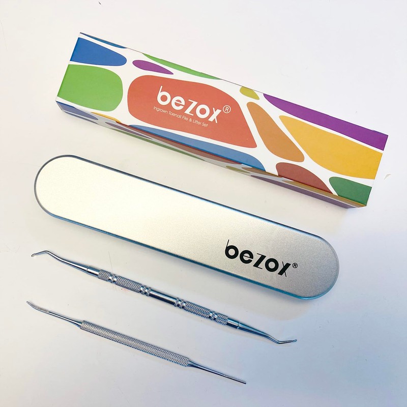 BEZOX Ingrown Toenail Tools Kit - Professional Stainless Steel Toenail