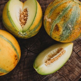 Israel Melon (HaOgen Melon) - 25 Seeds - Heirloom Green Melon Variety, Juicy, Sweet Melons, Non-GMO, Heirloom Seeds for Planting in The Home Garden, Thresh Seed Company