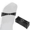 PATIKIL 14"x6" Stretch Chair Sashes Bows, 10 Pack Elastic Chair