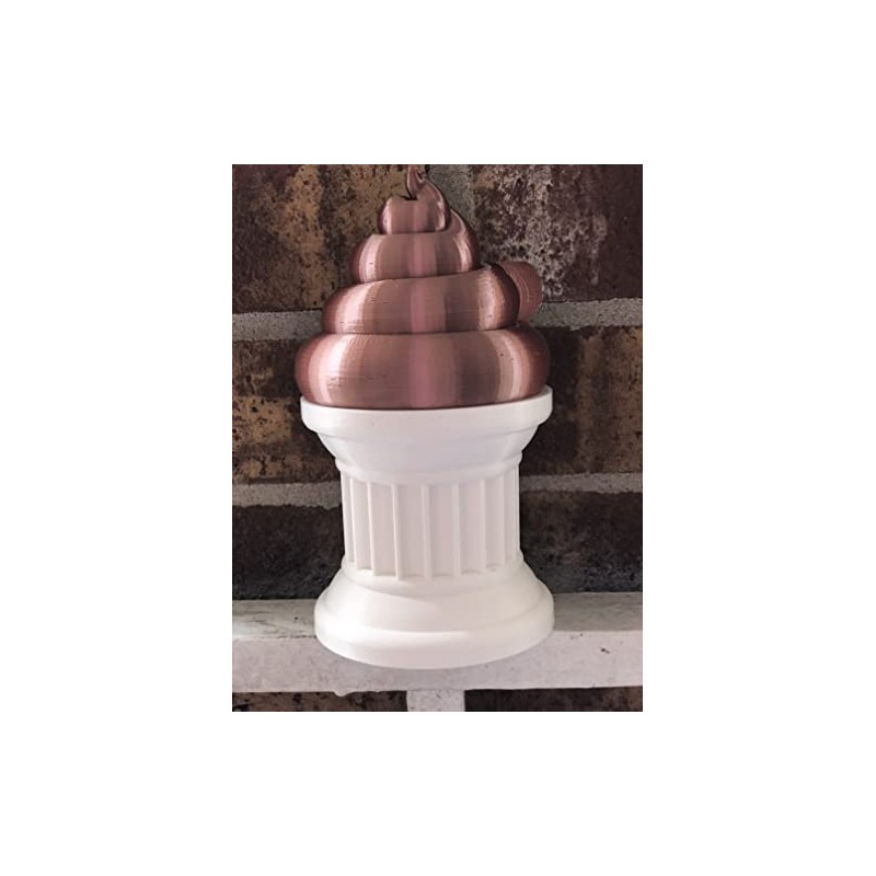Znet3D Poop Emoji Trophy - Featuring Hand Painted Eyes &