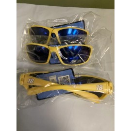 R&R Imports Kyle Busch # 18 Nascar Yellow Sunglasses( Box of 12) UV Protection