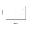 100 Blank Postcards, A6 350gsm Card, Perfect for Craft Projects