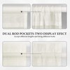 MIULEE French Door Sidelight Sheer Curtains 2 Panels Light Filtering