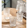 Kingrol 6 Pack 12 oz Romantic Water Glasses, Premium Drinking