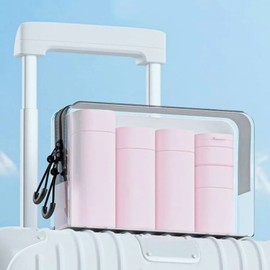 Travel packing cosmetics subdivision refill pouch set BEIGE (13733) pouch / 여행용 짐싸기 화장품 소분 리필 파우치 세트 BEIGE (13733) 파우치