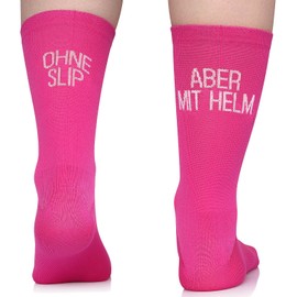 TODO Men's and Women's Cycling Socks Breathable Road Bike Socks Men's Cycling Socks with Motif Also Running Socks, With - without briefs, but with helmet