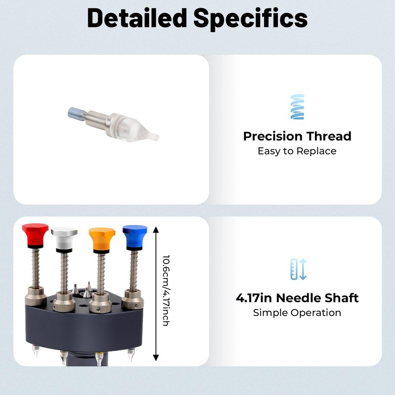Fenjidrop 4-Pin Watch Hand Presser Tool, Professional Watch Hands Setting