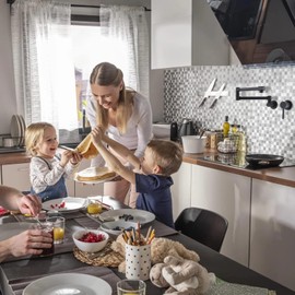 Chalirs Wall Mounted Pot Filler Faucet, Brushed Gold Brass, Dual Joint Swing Handle, 13.5L/min, NPT 1/2" Connecting Thread, Fit for US Standard, with Life-time Warranty