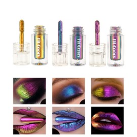 Domality Chameleon Eyeshadow Liquid Set, 3 Pieces, Intensive Colour Shift, Multichrome Eyeshadow, Highly Pigmented, Metallic, Long-Lasting, Quick Drying, No Creasing Eye Makeup