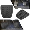 UpAmcarker 31321-52010 2Pcs Clutch&Brake Pedal Pad Black Rubber Compatible with