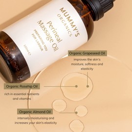 Perineal Massage Oil - Organic 100mls | Award Winning Product | Helps Prevent & Reduce Tears & Episiotomy During Birth | Made by Midwives for You