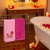 SmoothNovelty 2 Pcs Valentines Hand Towels for Bathroom 29.5 x