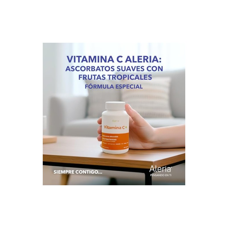 Aleria® | Vitamina C 120 Cápsulas – Suministro 4 Meses