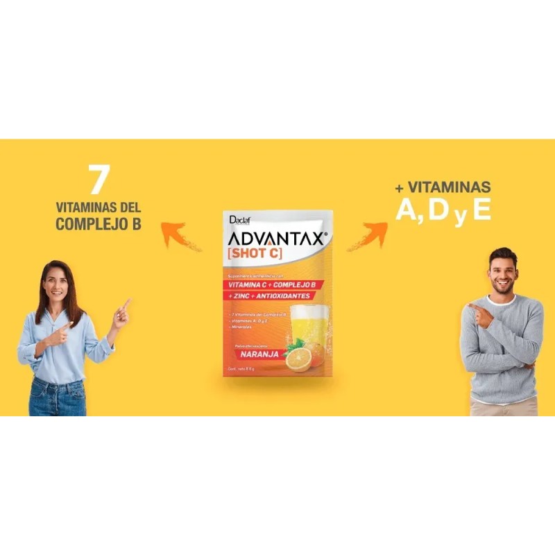 Shot C Vitaminas A D E Complejo B + Antioxidantes