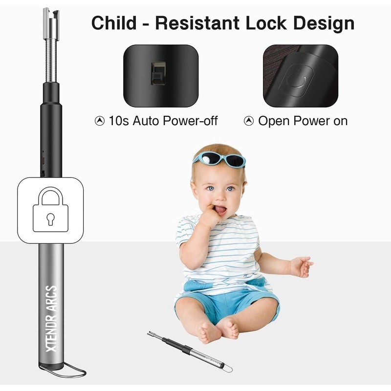 XTENDR ARCS V2 Extendable 2.5 Feet. Arc Extra Long Lighter,