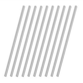 VictorsHome 5mm x 200mm 304 Stainless Steel Round Rod, Metal Solid Shaft Lathe Bar Stock for Model Car DIY Crafts 10pcs