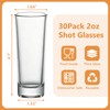 KEYWING 30 Pack 2oz Clear Shot Glasses with Heavy Base