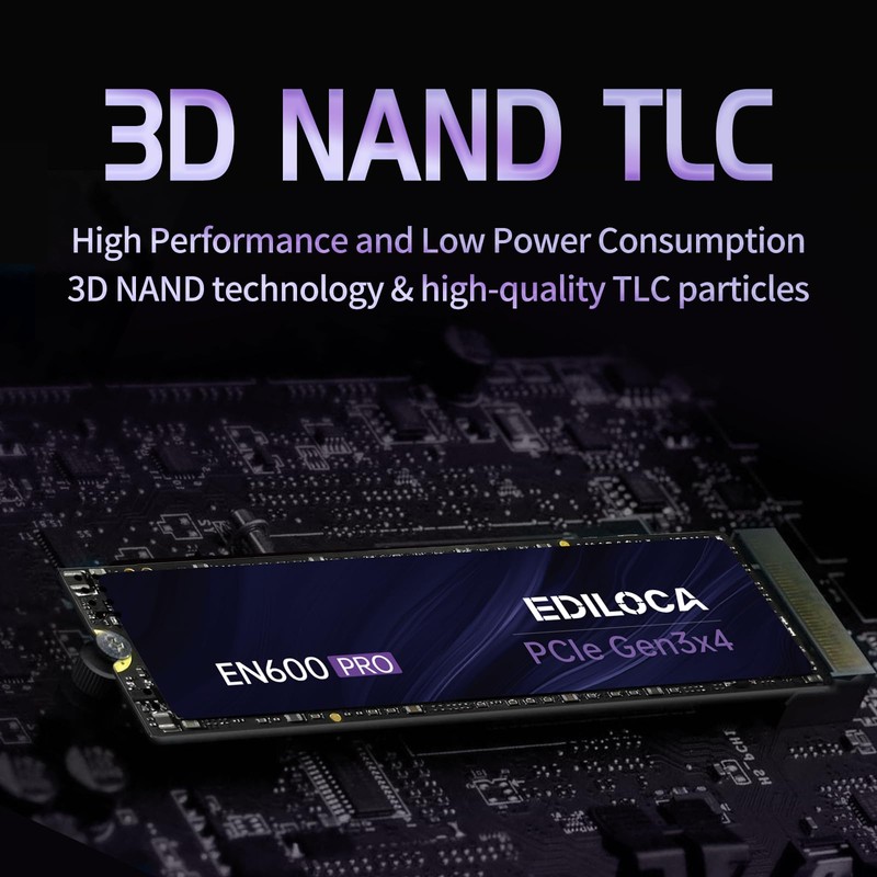 Ediloca EN600 PRO SSD PCle 3.0x4, NVMe M.2 2280, SLC