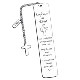 Baptism Gift for Teenage Girls Boys 2024 First Communion Confirmation Gifts for Women Men Teen Boys Girls Easter Religious Bible Verse Bookmark for Book Lover