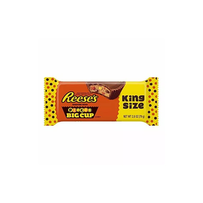 REESE'S Pieces Peanut Butter Cups Chocolate Big Cup, King Size