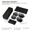 SUNGAIT Ultralight Rectangular Sunglasses Men's Polarised UV400 Protection Pack of