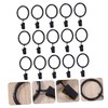 GRIRIW 40pcs Curtain Rings with Clips Drapery Rings for Easy