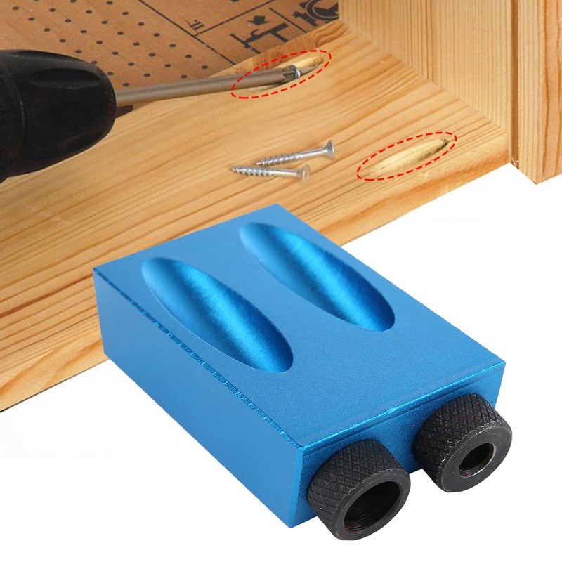 14pcs/set 15 Degree Hole Angle Drilling Locator Aluminium Woodworkers Guide
