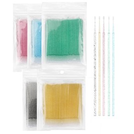 Generic 500 Pcs Microswabs - Micro Applicator Brush Replacements for Eyelash Extensions