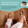 Lava Stone Diffuser for Sauna, Office, Bedroom, Bathroom - Natural