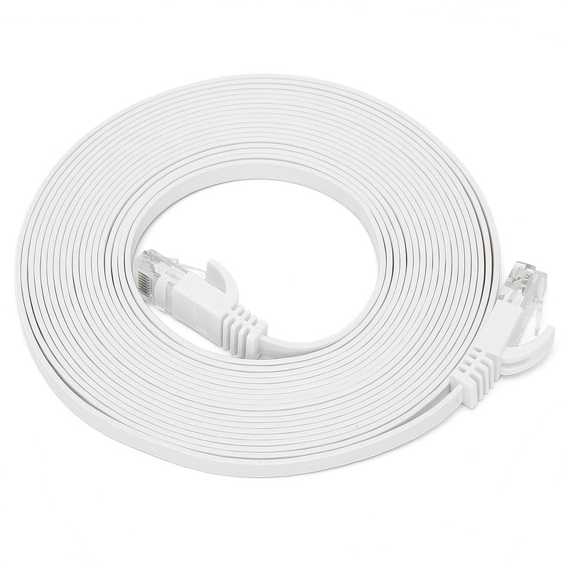 Cable Ethernet Plano CAT6 Gigabit 8 Núcleos Par Trenzado Puente