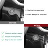 Car Engine Start Stop Real Carbon Fiber Accessories Decals Compatible