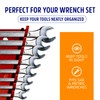 12 Piece Reversible Yellow Wrench Rack