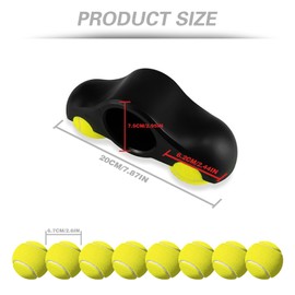 Rumsfel Pack of 4 Rocker Plate Feet, Indoor Cycling Snap Rocker Feet Adapter, Portable Rocker Plate Bicycle Trainer, Tennis Ball Feet for Wahoo Kickr Core Roller Trainer, with 8 Tennis Balls