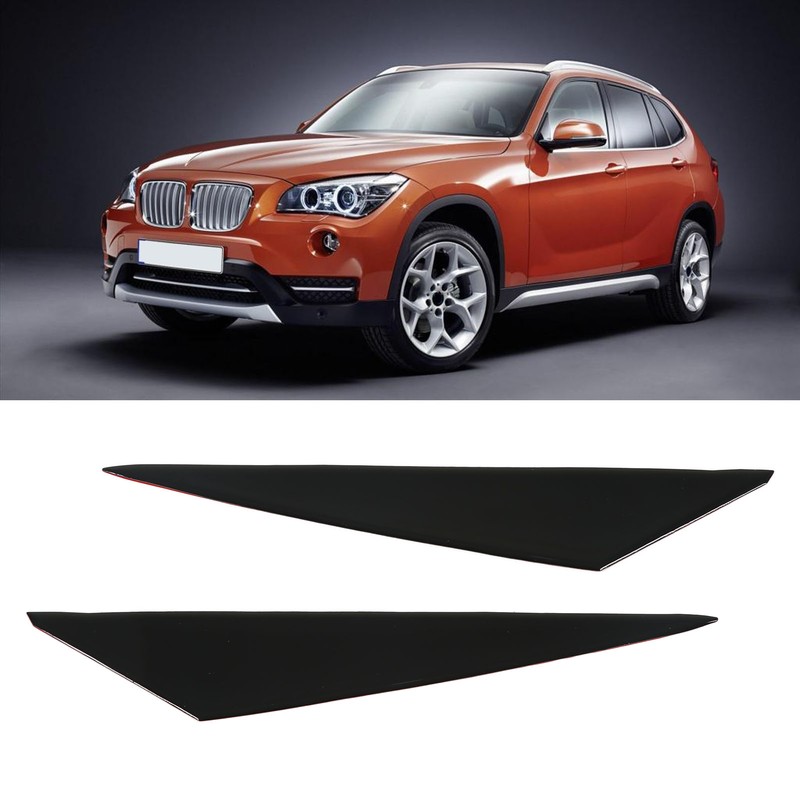 2pcs Headlight Eyebrow Black Protective Easy Clean Replacement for X1