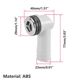 Qrity 1 PCS Overflow Pipe with 29x29mm Round Interface, Kitchen Sink Drain Pipe Kit, Sink Overflow Fittings, Bathroom Ceramic Basin Sink Overflow Pipe, Tube Length 450mm