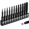 DAKCOS 12-Piece Tamper Proof Torx Bit Set, Premium S2 Alloy