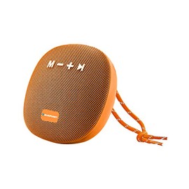 Bluetooth Speaker, Powerful Portable Bluetooth Speaker - Portable Speaker - Waterproof - Wireless Bluetooth Speaker Black Metal Orange 5W