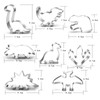 Dinosaur Cookie Cutter Set, 8-Piece-Trex, Brontosaurus, Spinosaurus, Brachiosaurus, Triceratops, Dinosaur