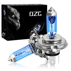 DZG - H4 P43t Halogen Bulbs - 12V 60/55W Super Bright White Headlight Lamps 5500K for Car Motorcycle, 2 Pieces