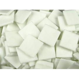 75 Pack White 20mm Vitreous Mosaic Tiles