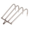VBESTLIFE Portable Aquatic Weed Rake, 4 Teeth, Stainless Steel Head,