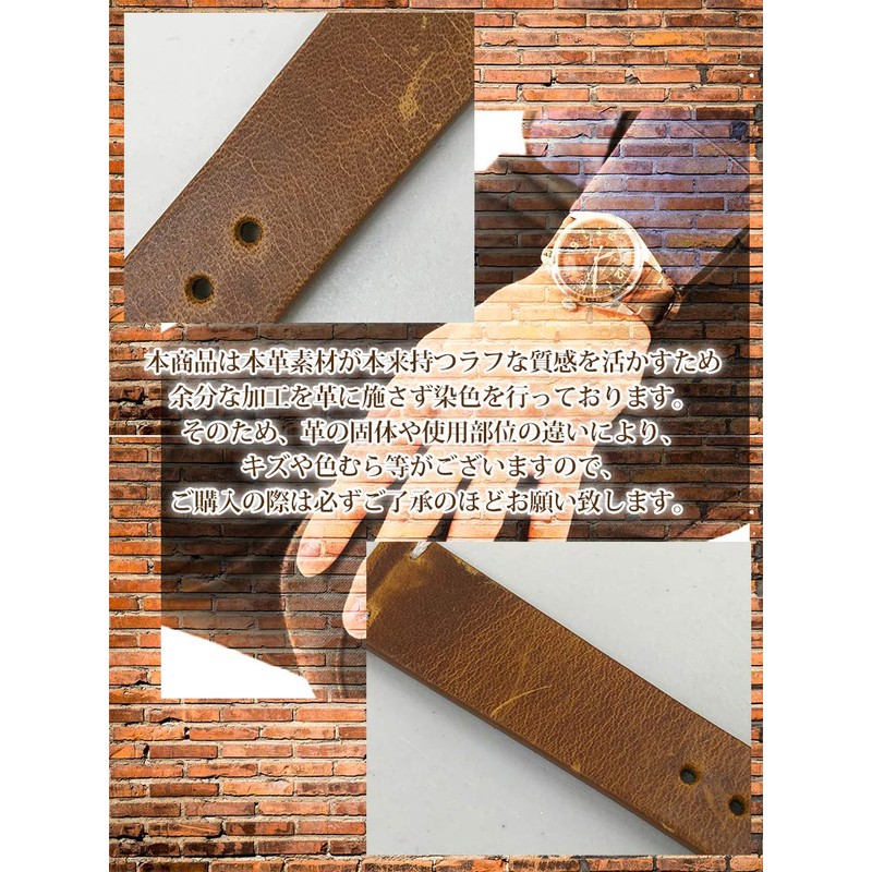 Calm Genuine Leather Watch Strap, Antique Leather Band, Wristwatch Strap,