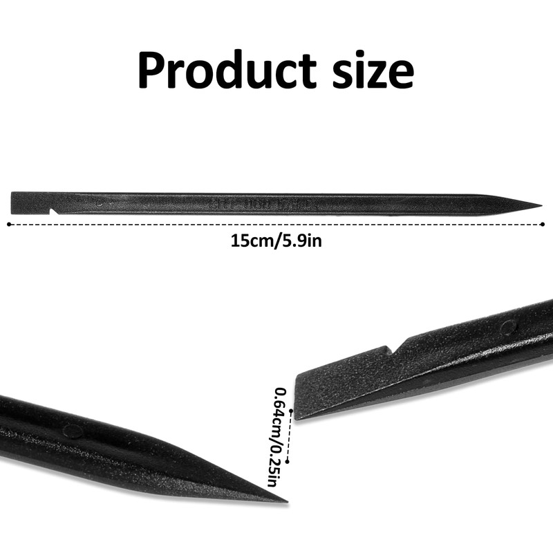 30 Pieces Black Plastic Pry Tool, Antistatic Spudger Mobile Cell