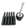 YOSEC 5 Spoke gun safe handle with black matte finish