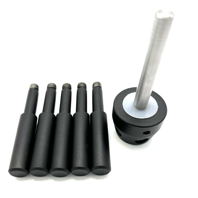 YOSEC 5 Spoke gun safe handle with black matte finish